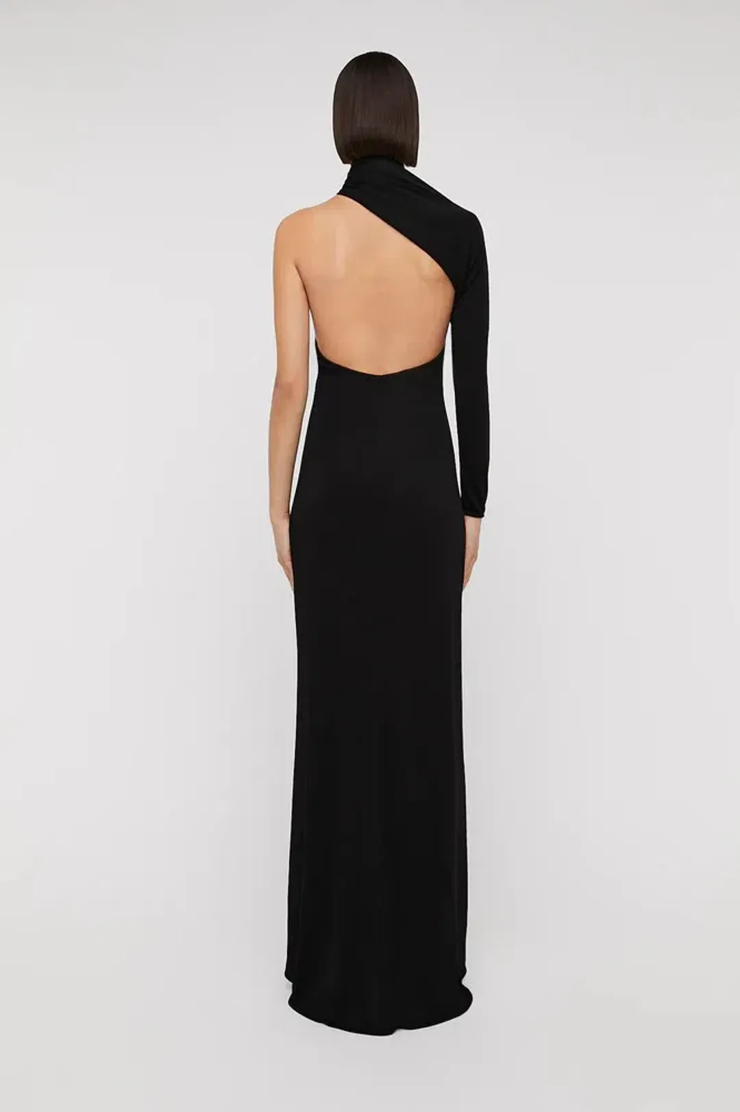 Scanlan Theodore Italian Knit Gown Black Size 6 for rent on The Volte - main image