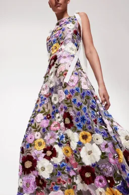 Rachel Gilbert Nya Gown Multi Size 1 / AU 8 for rent on The Volte - image 5