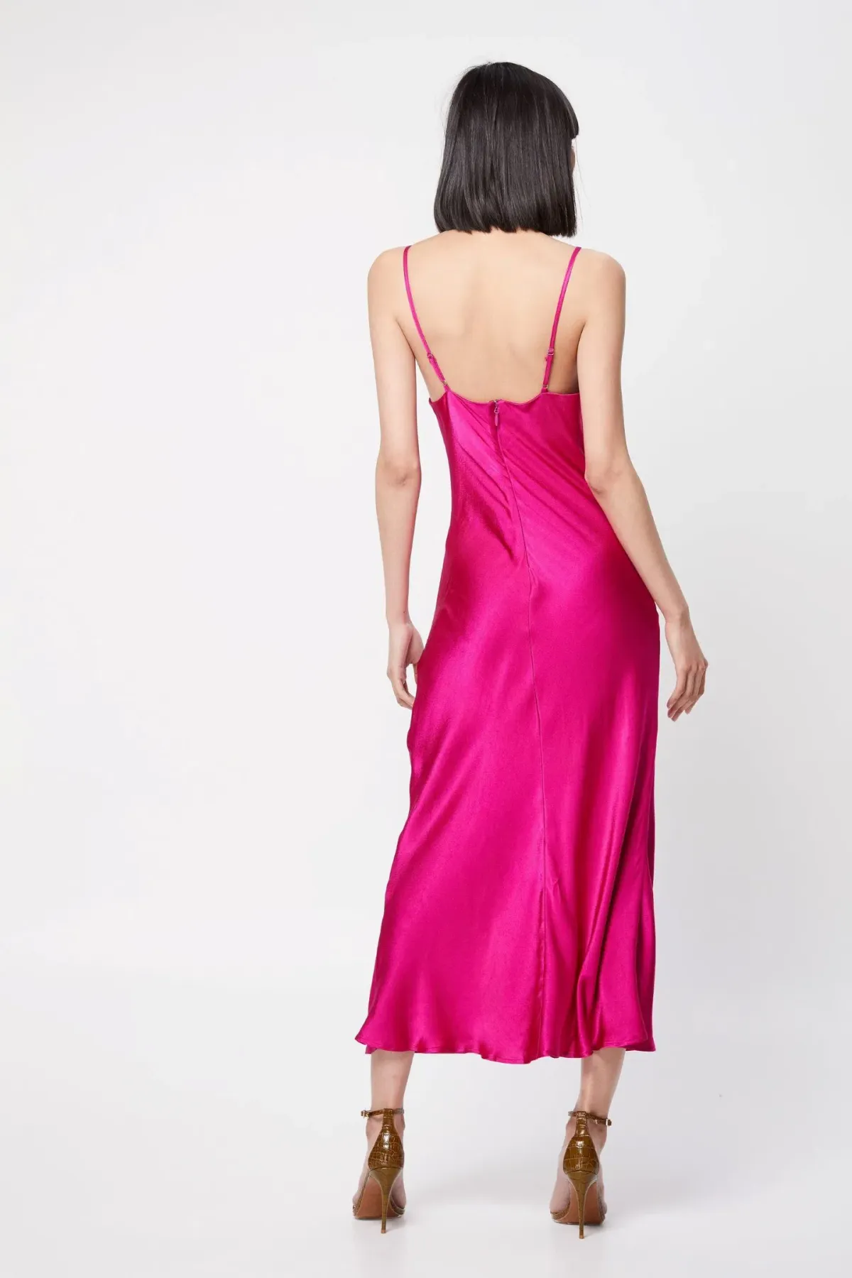 Mossman Electric Paradise Maxi Dress Fuchsia Size 10 - Image 3