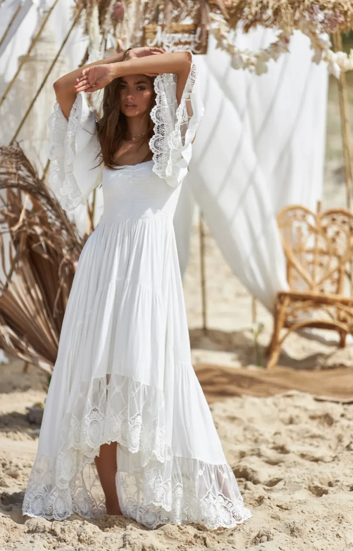 Coven & Co Folklore Gown Natural White Size M - Image 3