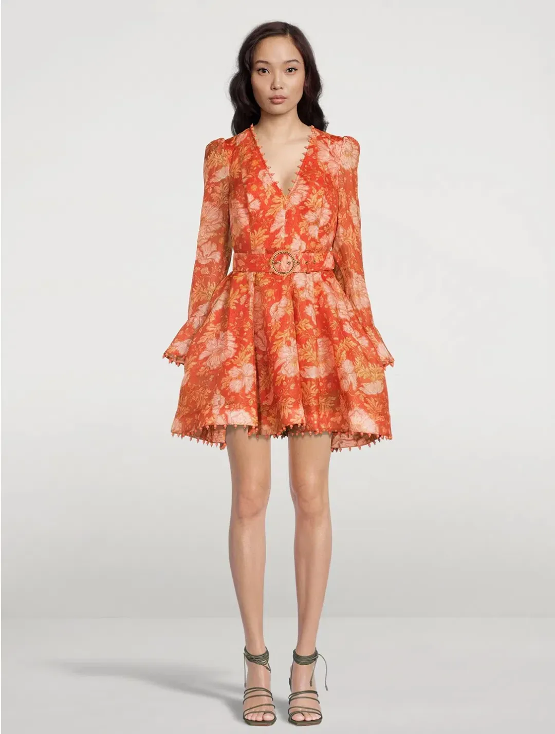 Zimmermann Kaleidoscope Mini Dress Amber Orange Size 1 / Au 10 for rent on The Volte - main image