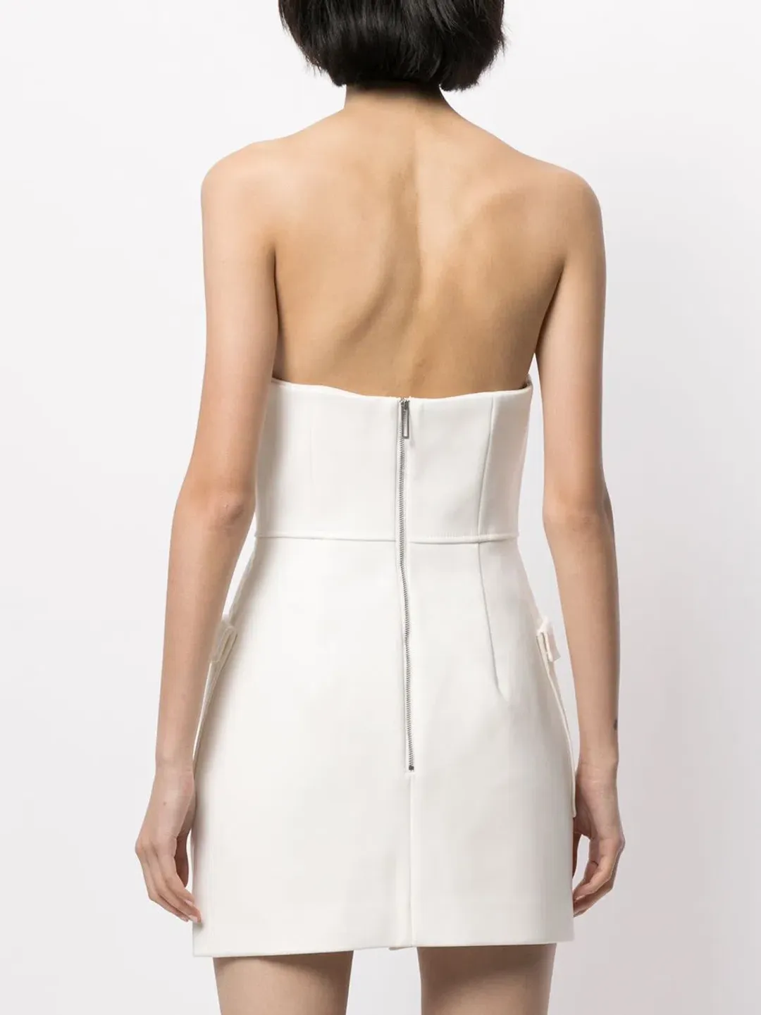 Dion Lee Pocket Bustier Mini Dress White Size 8 for rent on The Volte - main image
