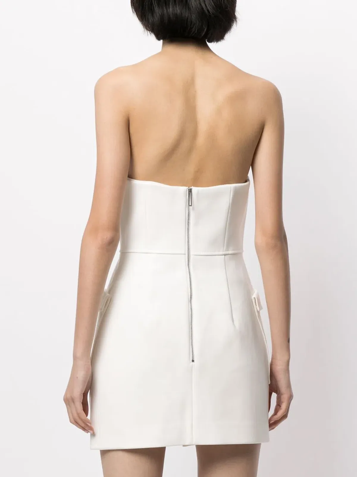 Dion Lee Pocket Bustier Mini Dress White Size 8 - Image 3