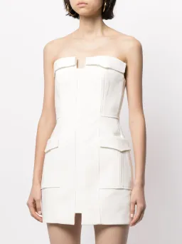 Dion Lee Pocket Bustier Mini Dress White Size 8 for rent on The Volte - image 2