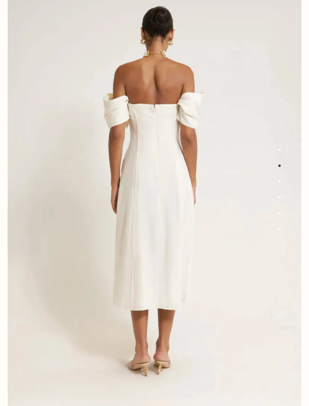 Cult Gaia Muna Dress Off White Size 12 for rent on The Volte - main image