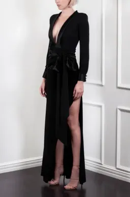 Ae'lkemi Mersin Tuxedo Gown Black Size 8 for rent on The Volte - image 4