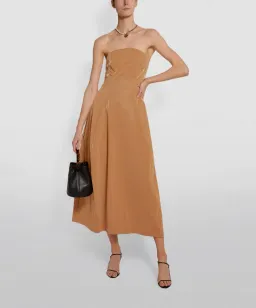 Camilla & Marc Alexie Midi Dress in Tan Size 8 for rent on The Volte - image 1