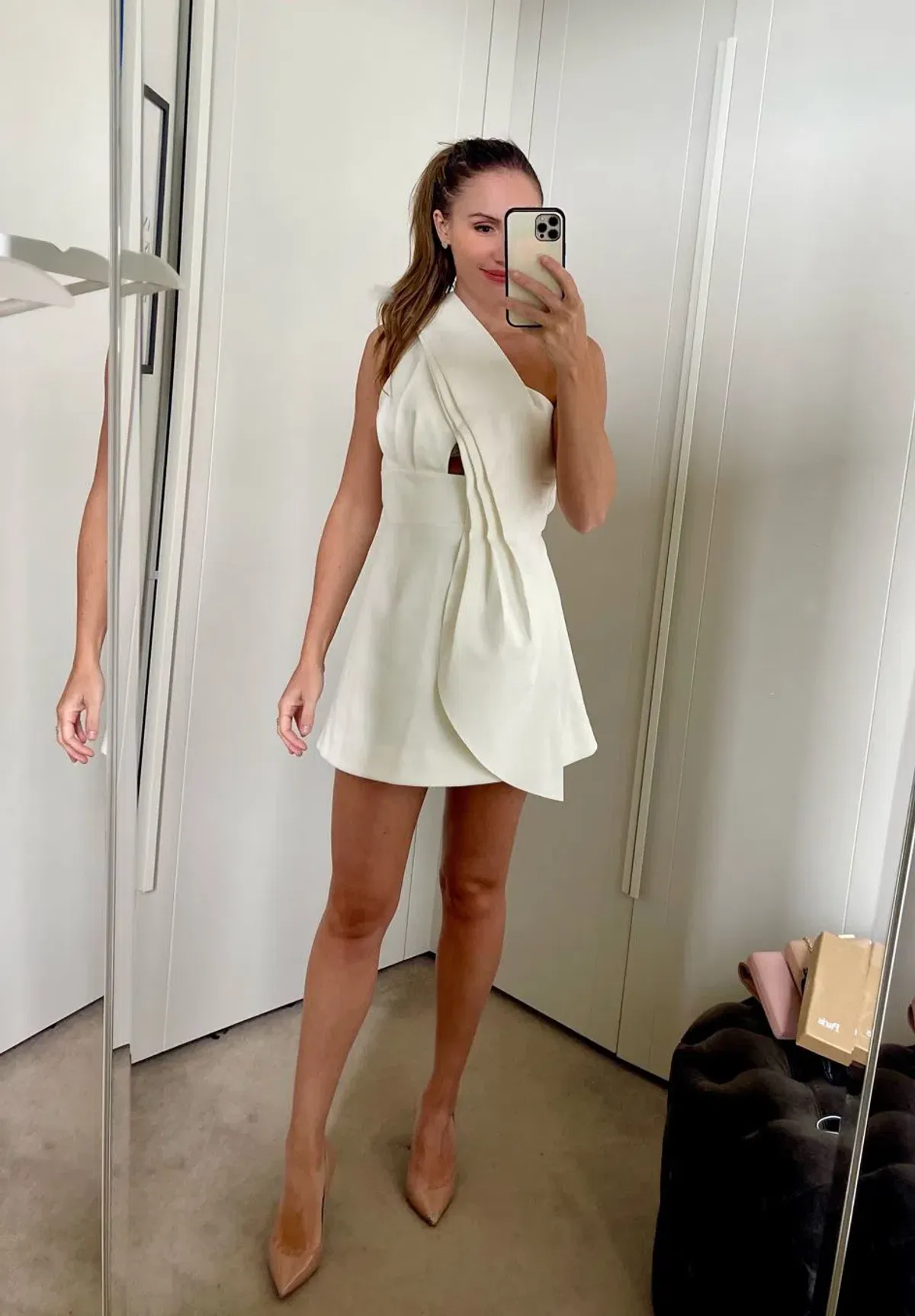 Rachel Gilbert Apollo Mini Dress White Size 8 / S - Image 3