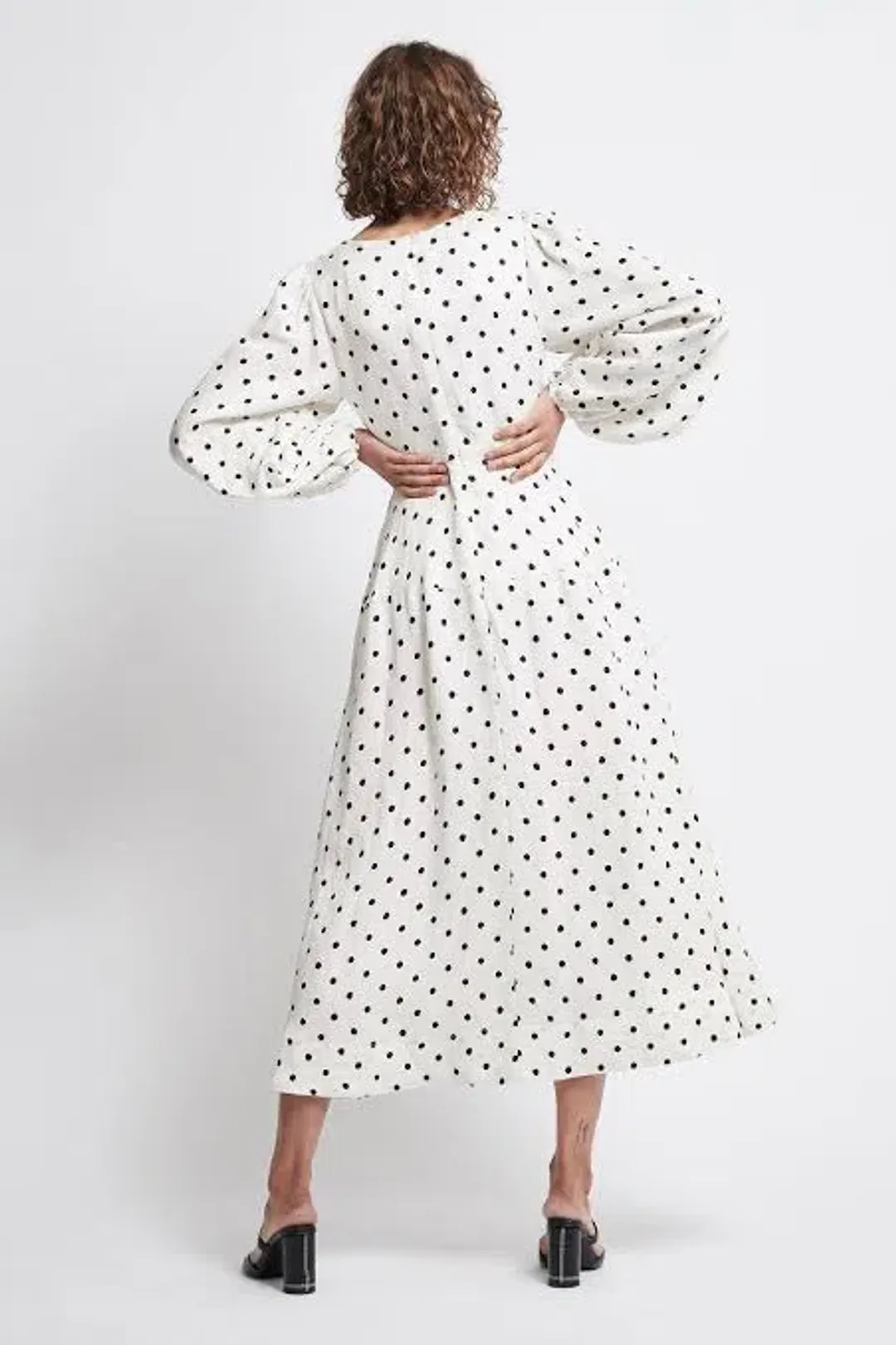 Aje Liberation Blouson Midi Dress Print Size 6 for rent on The Volte - main image