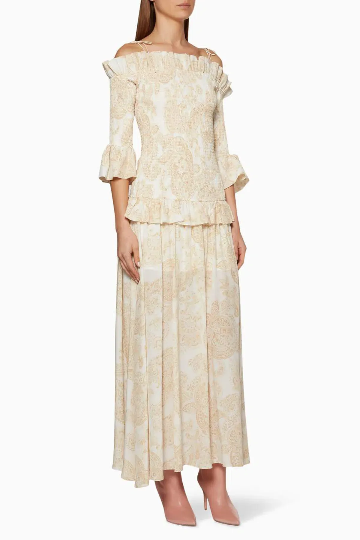 Thurley Golden Hour Maxi Dress Buttermilk Size 10 - Image 7