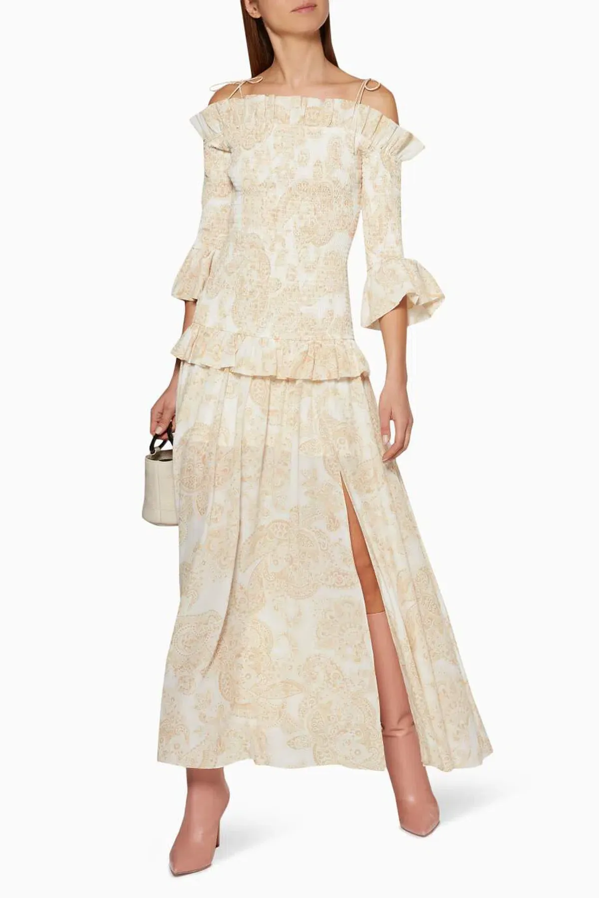 Thurley Golden Hour Maxi Dress Buttermilk Size 10 - Image 1