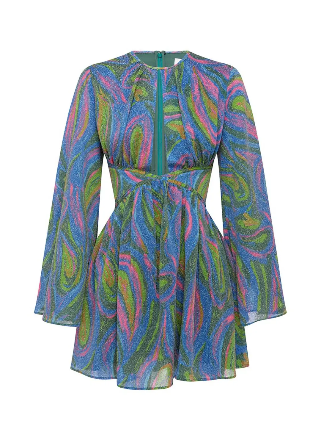 Alice McCall Swan Lake Mini Dress Paisley Glitter Clover Size 6 for rent on The Volte - main image