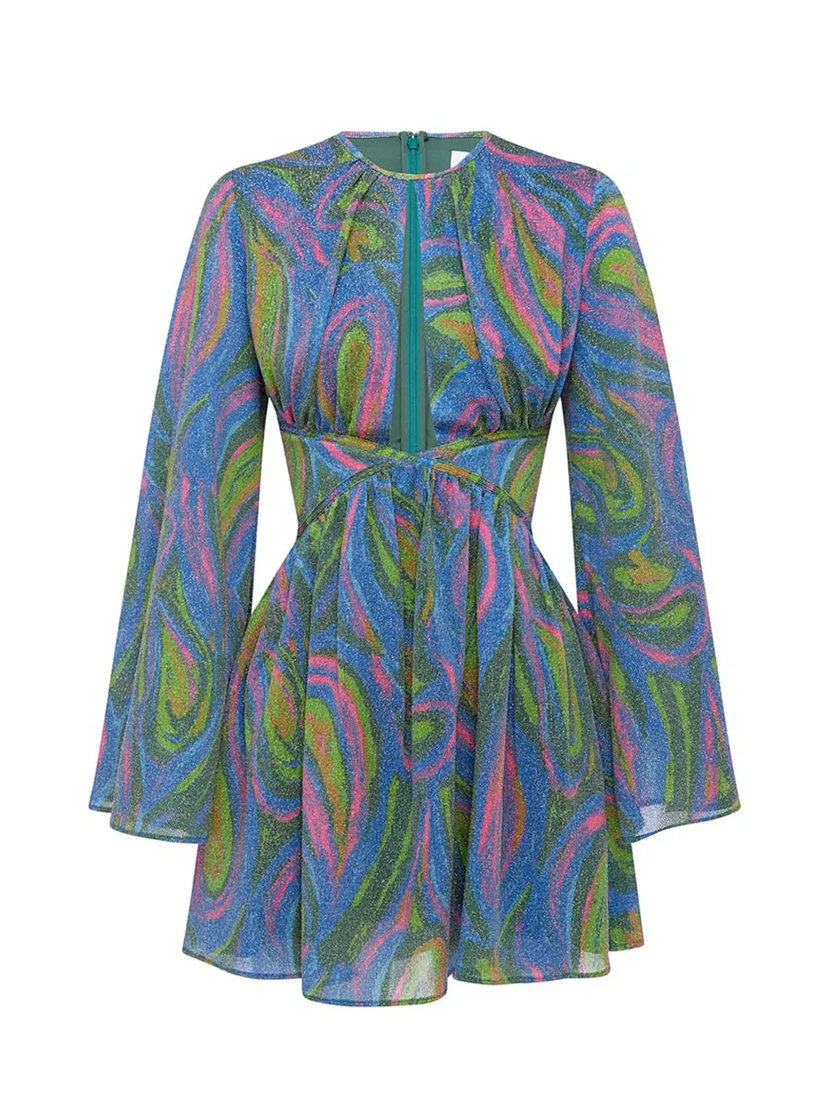 Alice McCall Swan Lake Mini Dress Paisley Glitter Clover Size 6 - Image 6