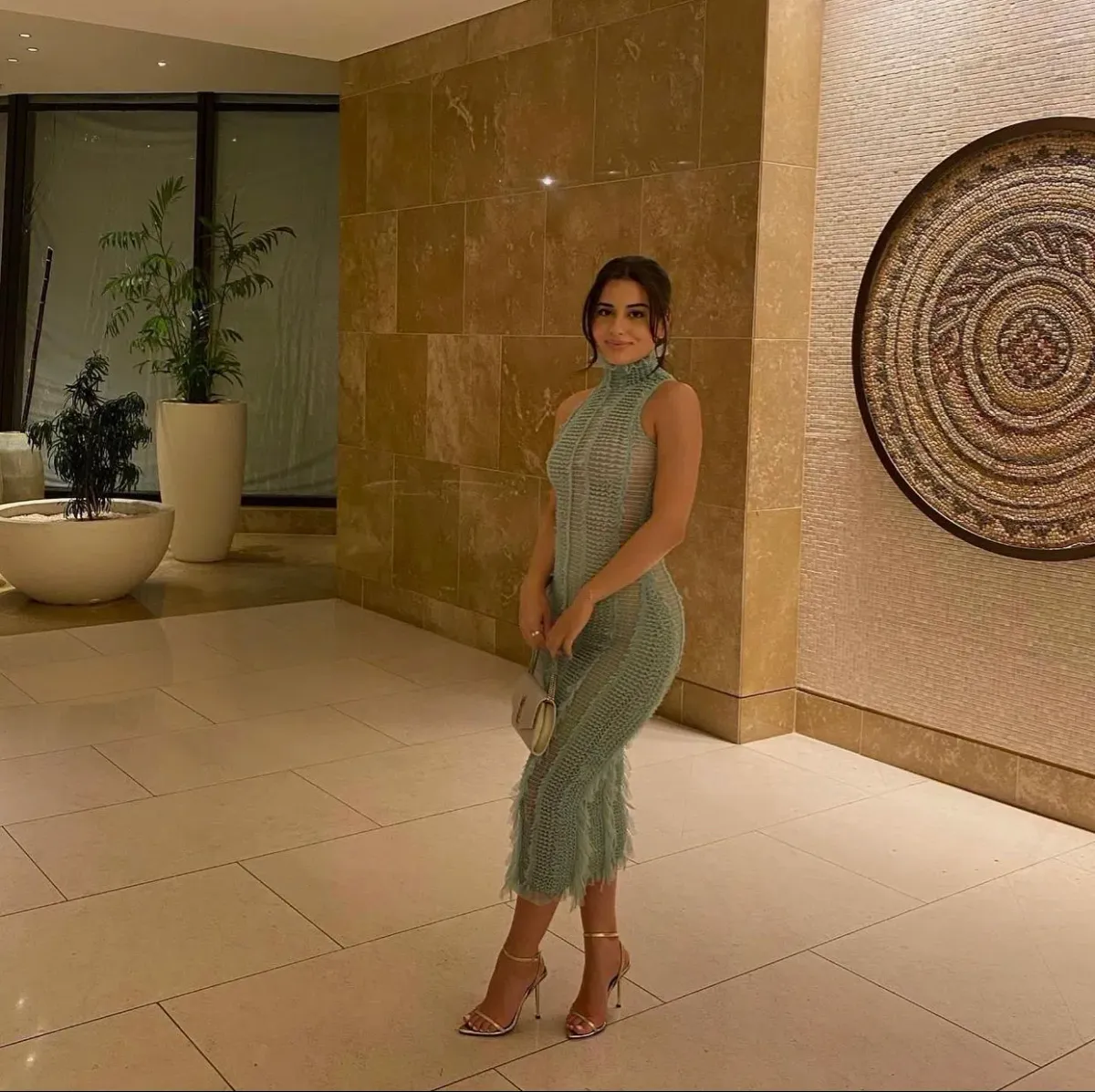 Roberta Einer Angel Midi Dress Mint Size 6 for rent on The Volte - main image