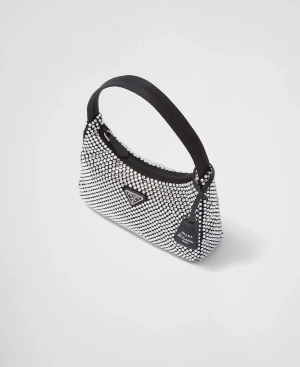 Prada Satin Mini-Bag with Crystals - Image 3