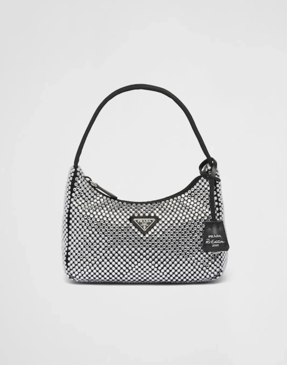 Prada Satin Mini-Bag with Crystals - Image 7