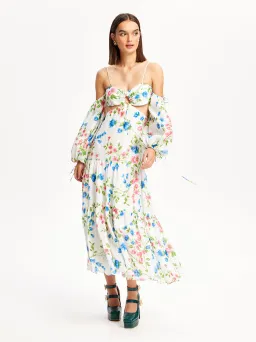 Alice McCall Rolling Meadows Midi Dress Bluebell Print Size 10 for rent on The Volte - image 2