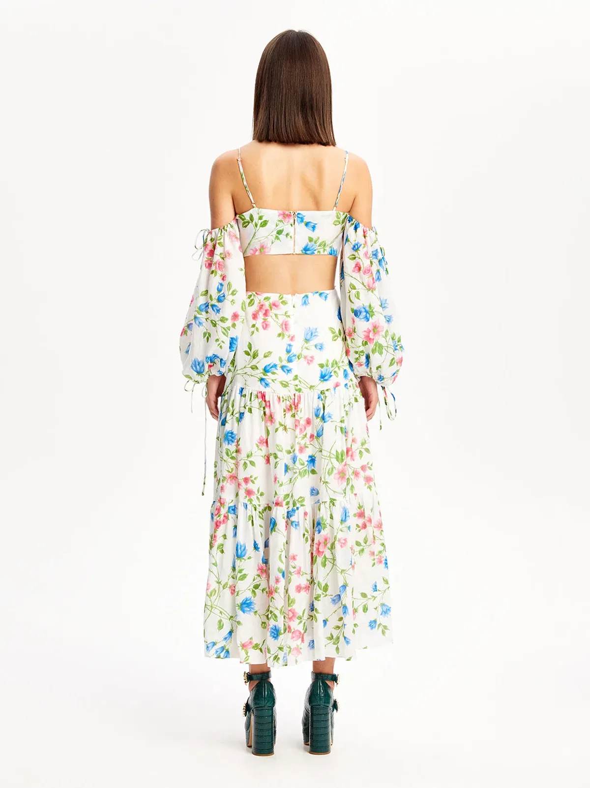 Alice McCall Rolling Meadows Midi Dress Bluebell Print Size 10 - Image 5