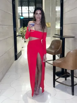 Effie Kats Hall of Fame Cherry Red Size XS/ AU 6 for rent on The Volte - image 2