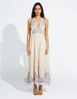 Alice McCall Capri Dreams Midi Dress Cream Size 14 for rent on The Volte - image 2