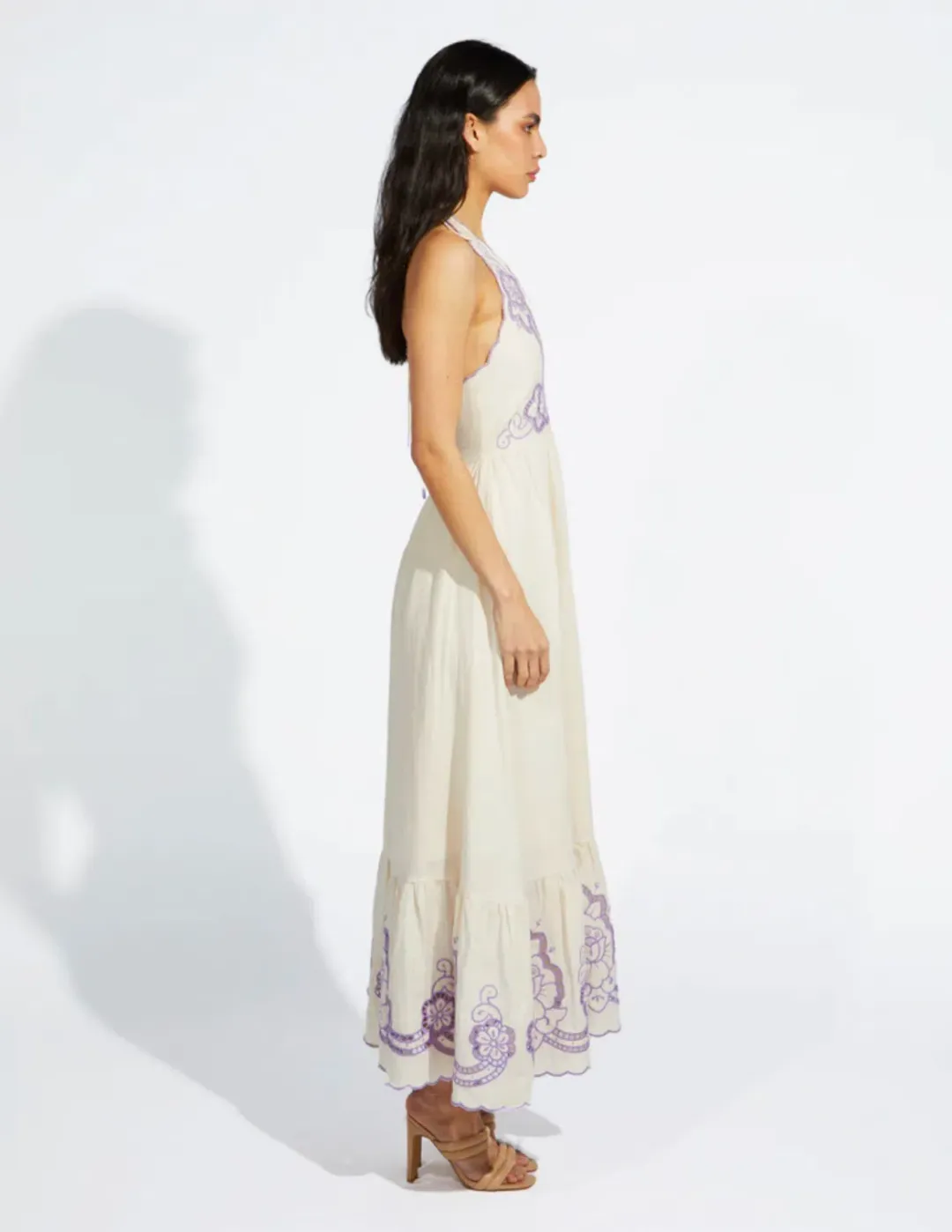 Alice McCall Capri Dreams Midi Dress Cream Size 14 for rent on The Volte - main image