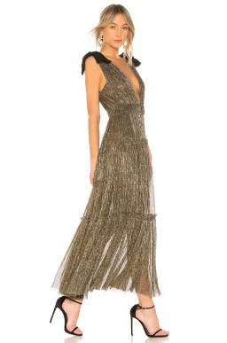 Sabina Musayev Ray Dress Gold Size 12 for rent on The Volte - image 2