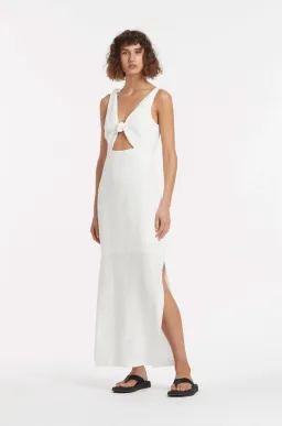 Sir The Label Alexandre Tie Midi Dress Ivory Size 0 / Au 6 for rent on The Volte - image 1