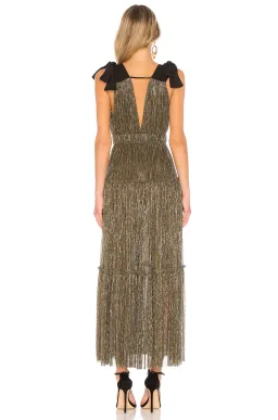 Sabina Musayev Ray Dress Gold Size 8 for rent on The Volte - image 3
