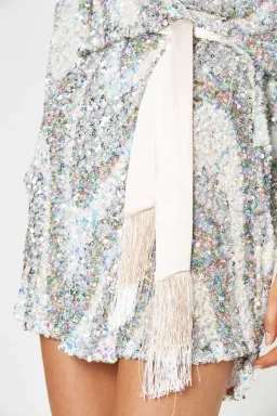 Winona Rhapsody Wrap Dress Sequin Size 12 for rent on The Volte - image 4