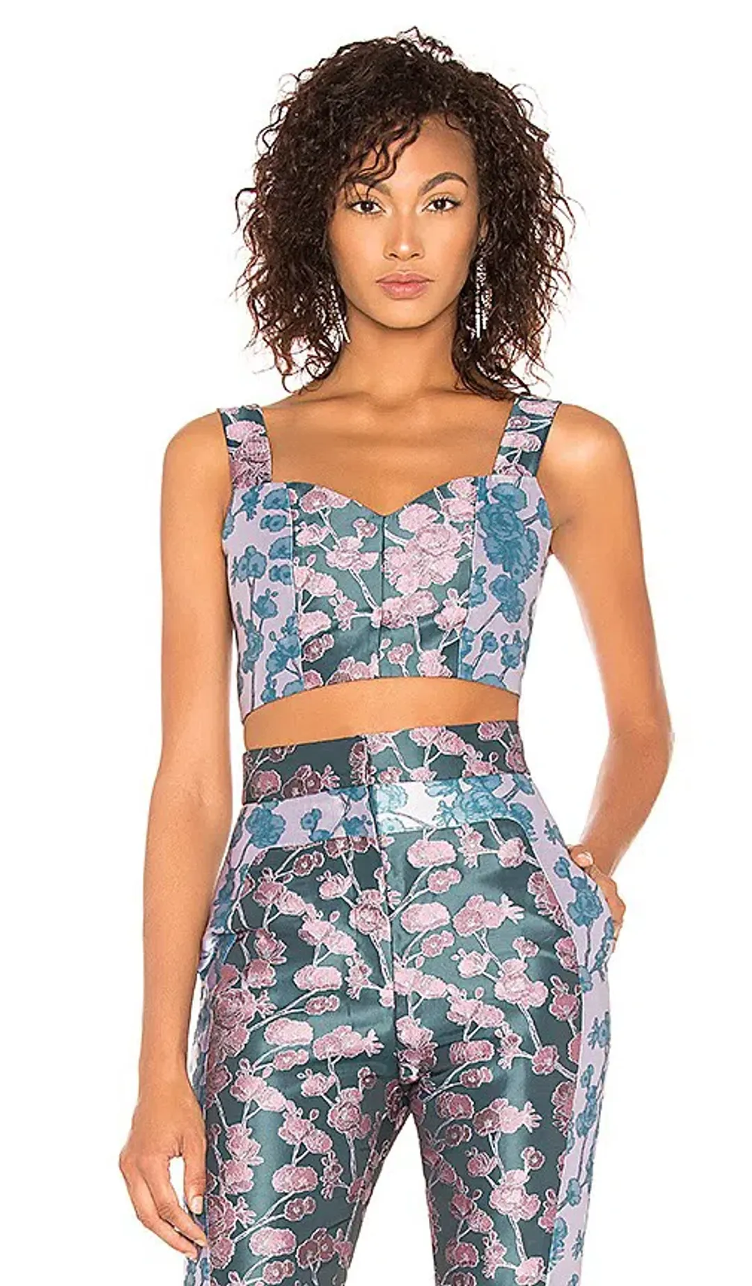 Elliatt Amore Top & Pants Set Floral Size S / Au 8 for rent on The Volte - main image