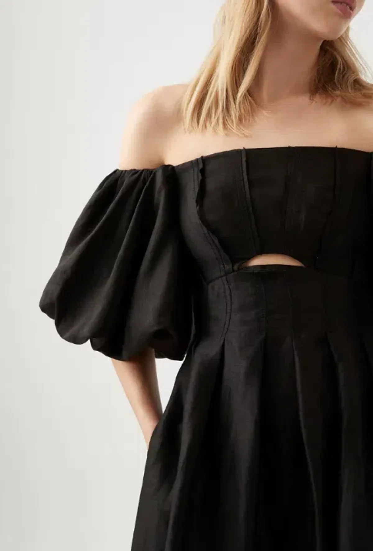 Aje Eugenie Off Shoulder Midi Dress - 14 - Image 2