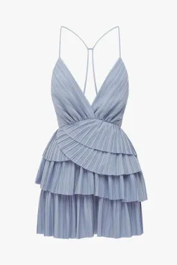 Alice McCall Finesse Mini Dress Pebble Blue Size 10 for rent on The Volte - image 2