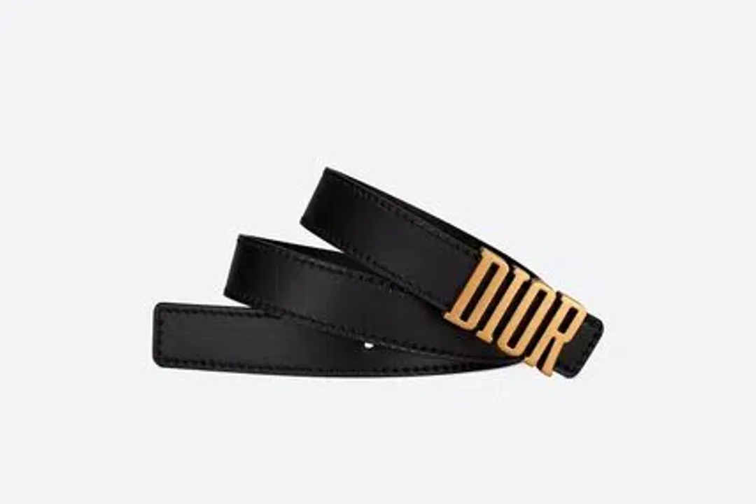 Dior 2022 D Fence Belt Black 80cm for rent on The Volte - main image