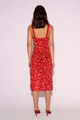 Realisation Par The Juliet Midi Dress Rouge Fleur Size XXS / Au 4 for rent on The Volte - image 2