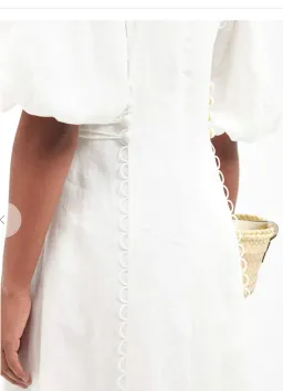 Zimmermann Rosa Laced Midi Dress White Size 0 / Au 8 for rent on The Volte - image 5