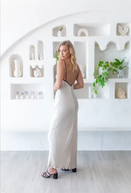 Bec & Bridge Kara Keyhole Maxi Dress Sand Size 10 for rent on The Volte - image 9