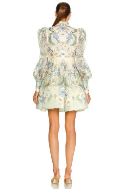 Zimmermann Rhythm Poppy Mini Dress Sage Noveau Size 0/Au 6 for rent on The Volte - image 2