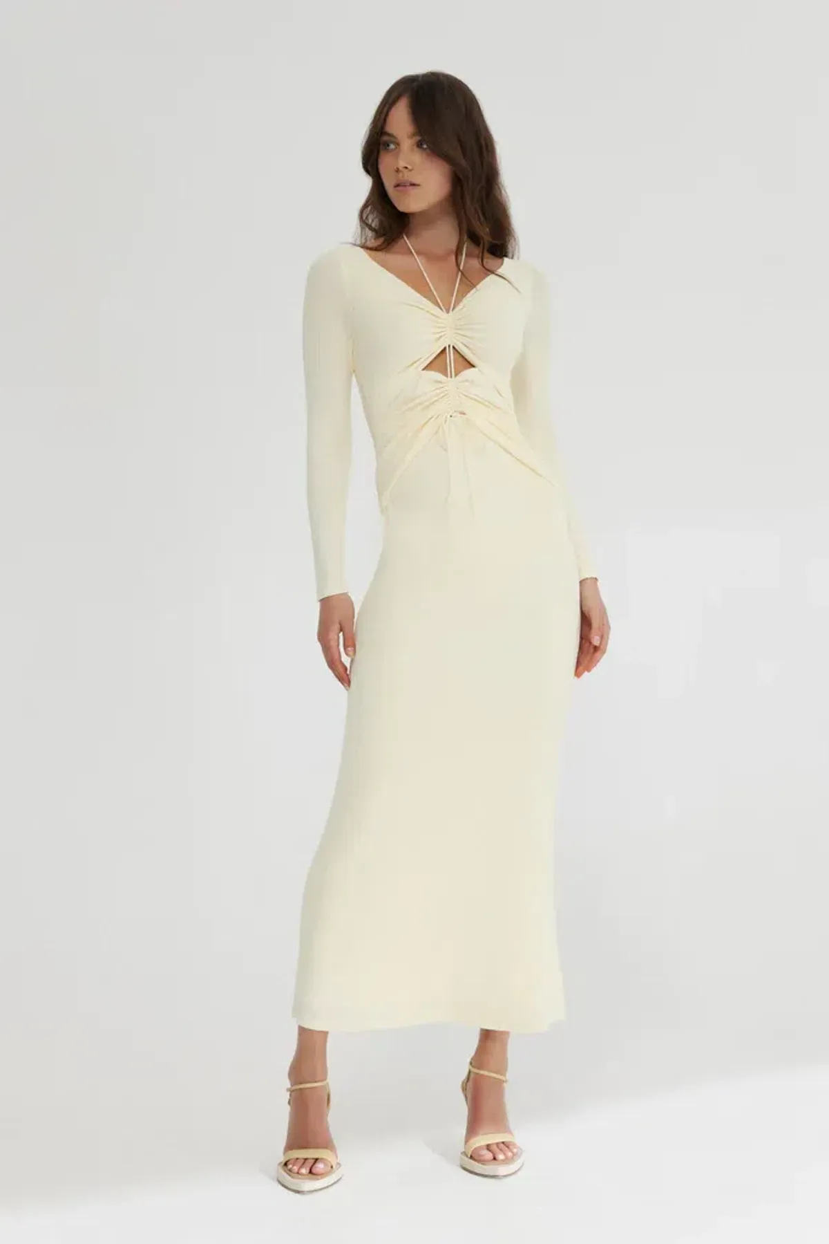 Significant Other Marie Dress Butter Yellow Size 6 - Image 1