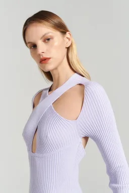 Henne Ollie Knit Dress Lilac Size 10 / M for rent on The Volte - image 6