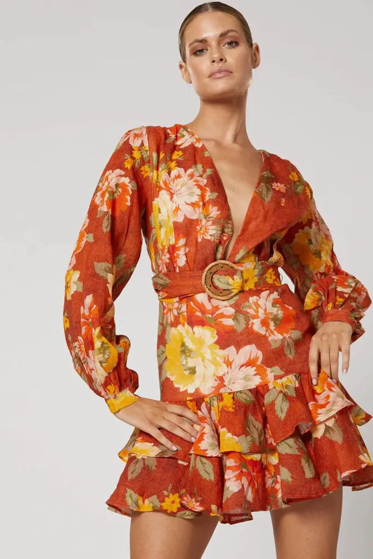 Winona Leura Short Dress Floral Print Size XS / Au 6 - Image 1