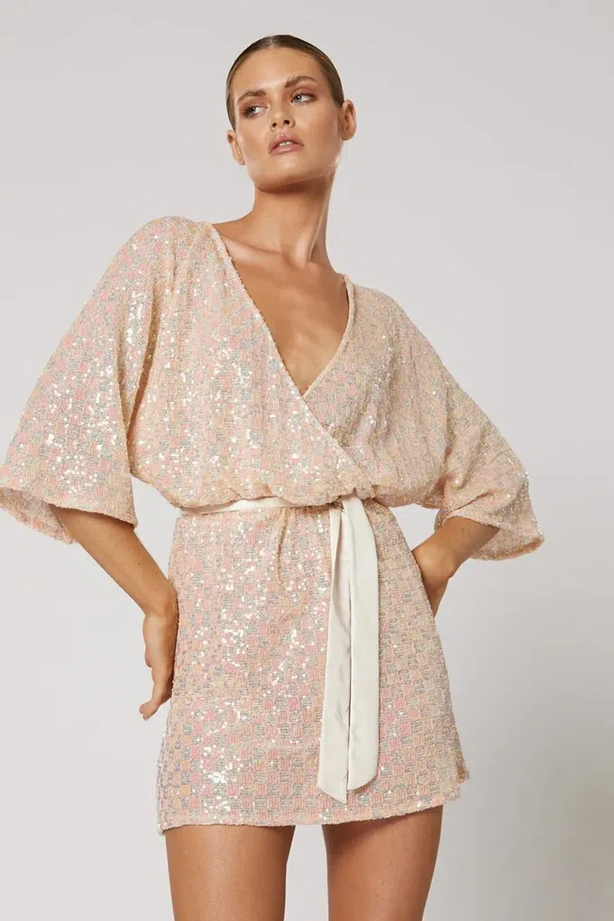 Winona Indeko Classic Mini Dress Sequin Size M / Au 10 - Image 2