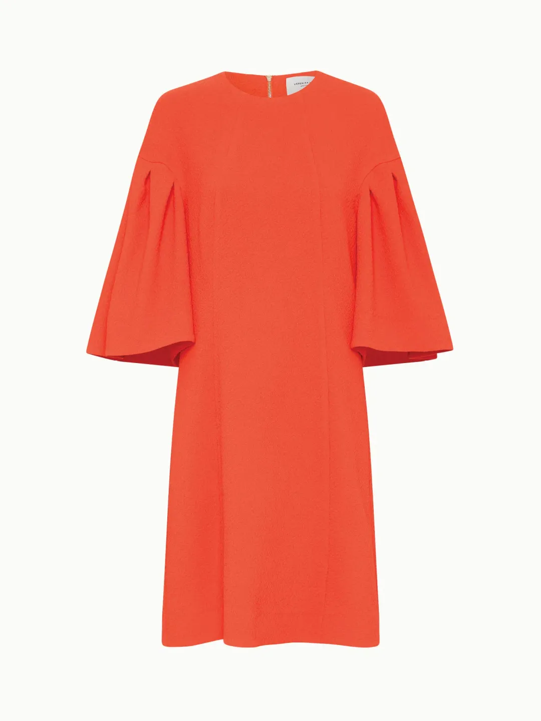 Veronika Maine Stretch Cloque Shift Dress Red/Orange Size 6 / XS for rent on The Volte - main image