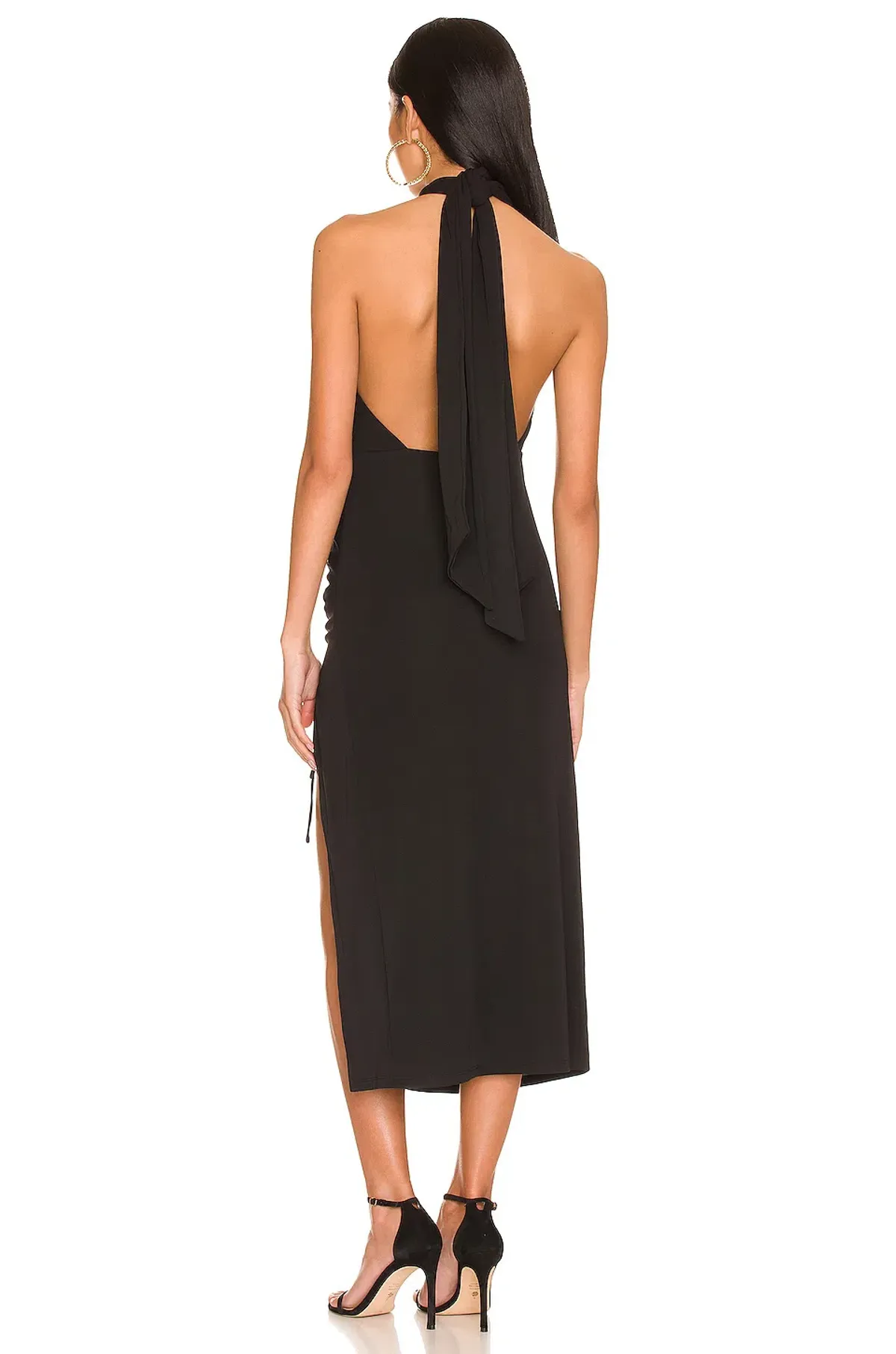 H:ours Kyra Cutout Midi Dress Black Size S - Image 2