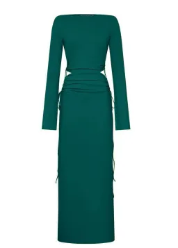 Camilla and Marc Alexandre Midi Dress Green Size 10 / M for rent on The Volte - image 4