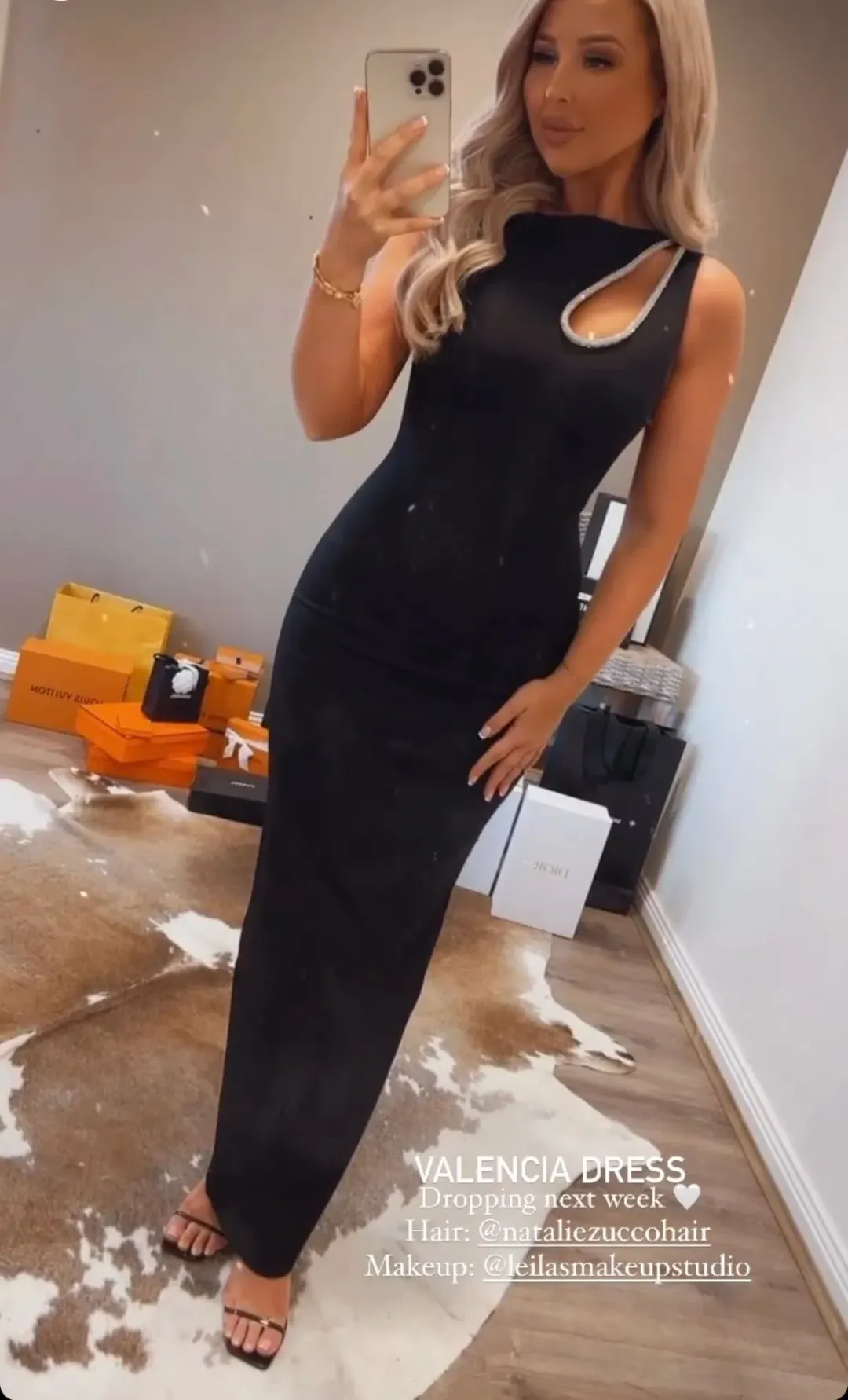 Bianca & Bridgett Valencia Dress Black Size 8 for rent on The Volte - main image