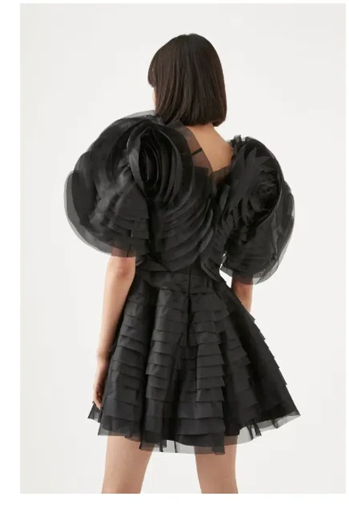 Aje Amour Ruffle Mini Dress Black Size 6 / XS - Image 3
