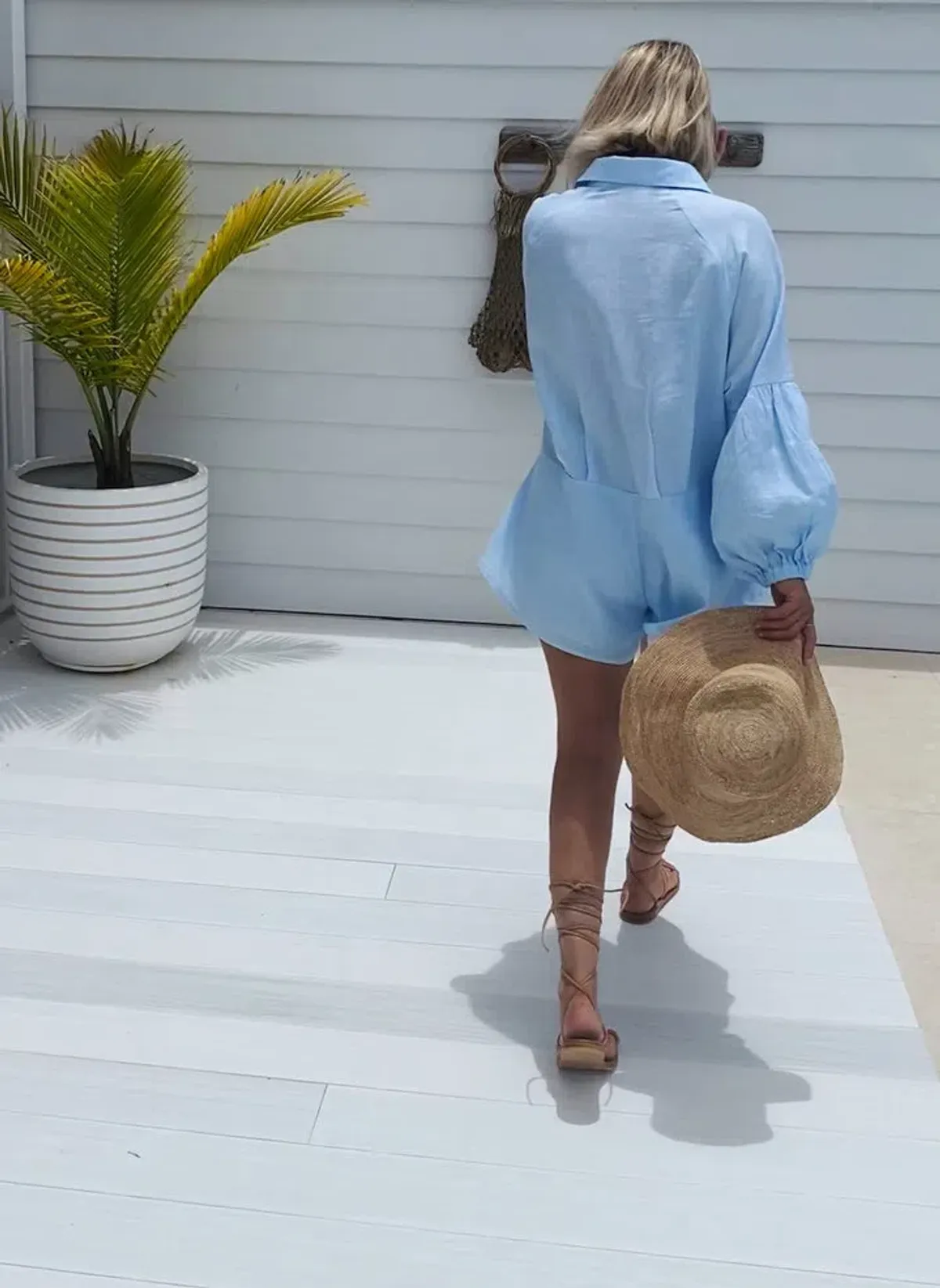 Cocowillow Nina Playsuit Baby Blue Size XS - Image 2