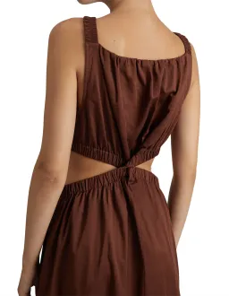 Camilla and Marc Coppola Maxi Dress in Cinnamon Chocolate Brown Size 8 for rent on The Volte - image 5