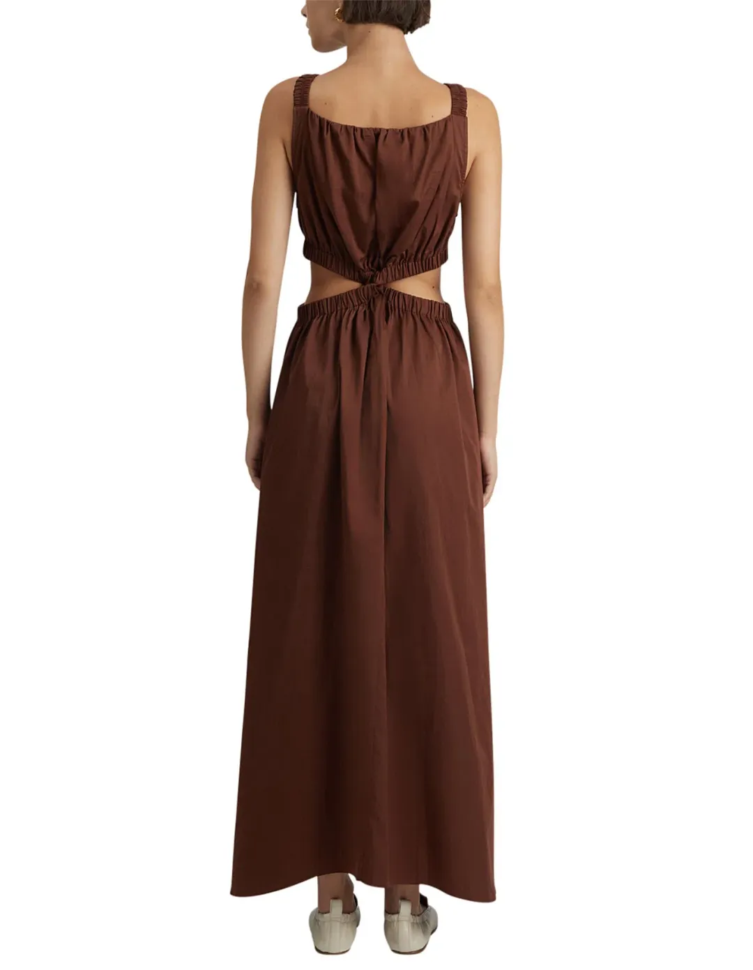 Camilla and Marc Coppola Maxi Dress in Cinnamon Chocolate Brown Size 8 for rent on The Volte - main image