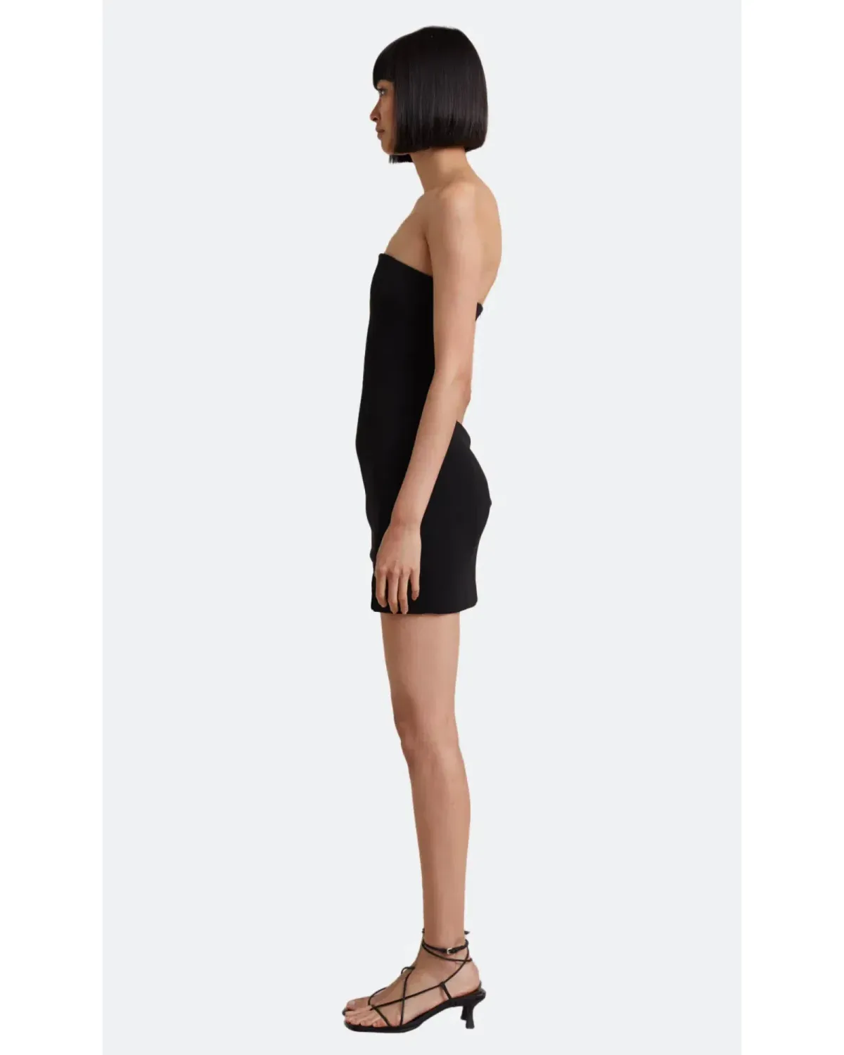 Bec & Bridge Karina Strapless Split Mini Dress Black Size S / AU 8 - Image 2